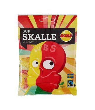 SHOWCASE Bubs Godis: Sour Mini Skulls (90g) Assorted Colors