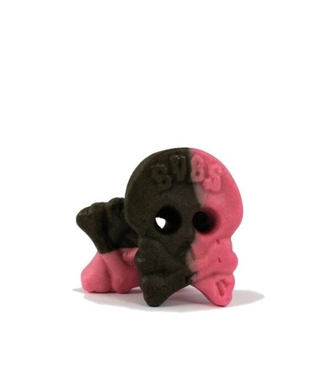 SHOWCASE Bubs Godis: Raspberry Foam Liquorice Skull Candy
