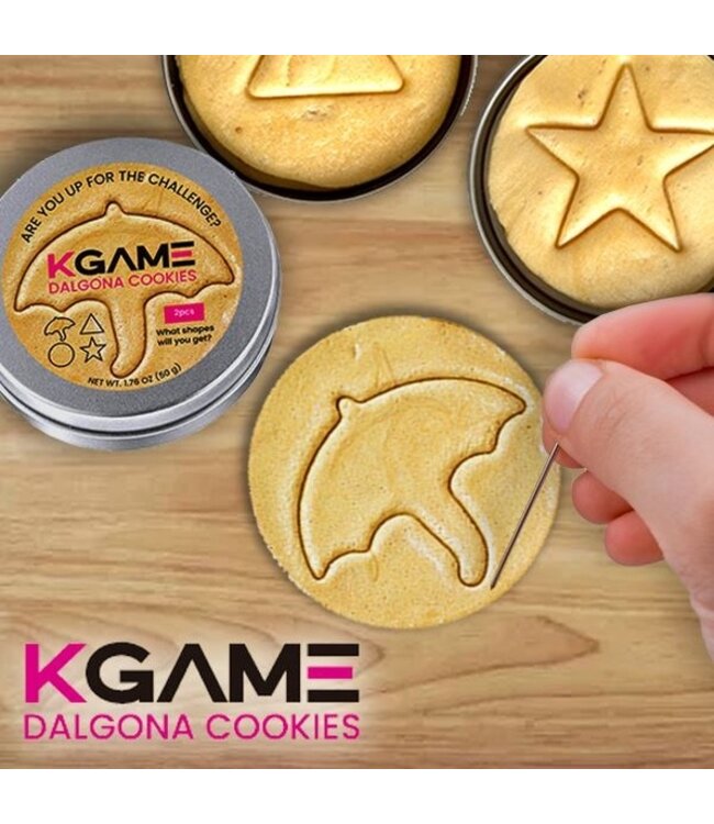 SHOWCASE KGAME Dalgona Cookie Tin (2 Cookies) Viral Season 1
