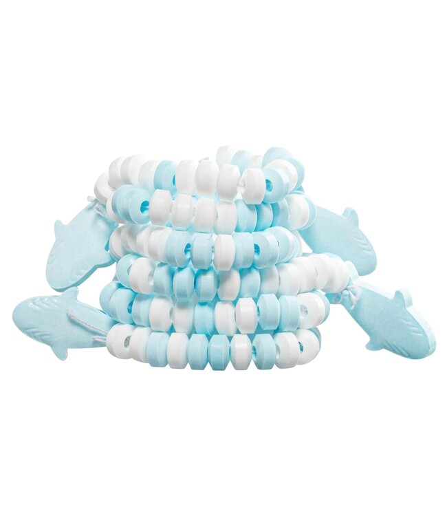 4YOREELVES 50 Shark Candy Bracelets Individually Wrapped
