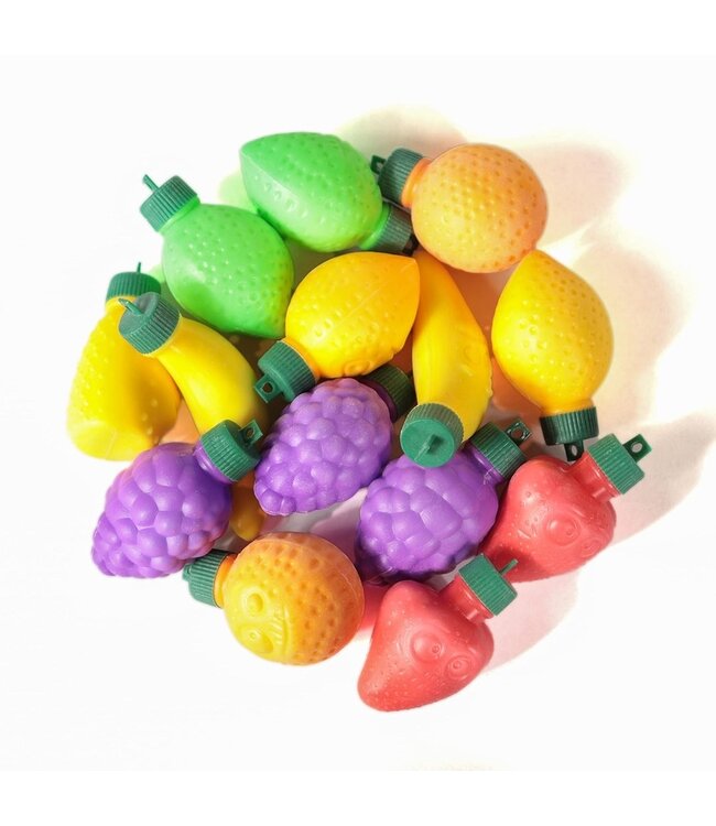 4YOREELVES 60 Fruit Shaped Fizzy Candy Powder