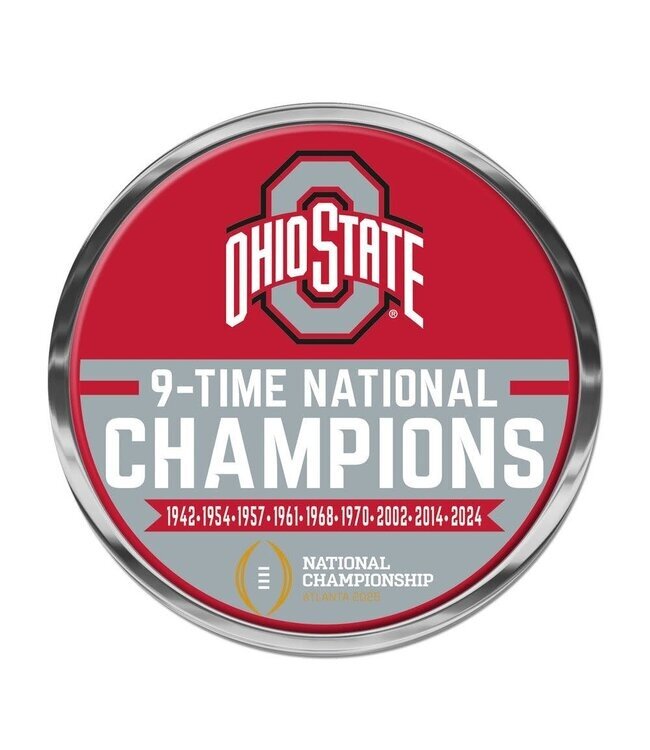 WINCRAFT OSU National Champs 2024 Chrome Auto Emblem