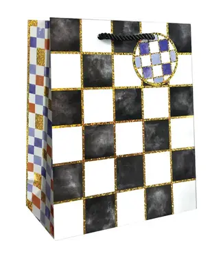 JILLSON ROBERTS Totes - Medium - Black & White Checkers