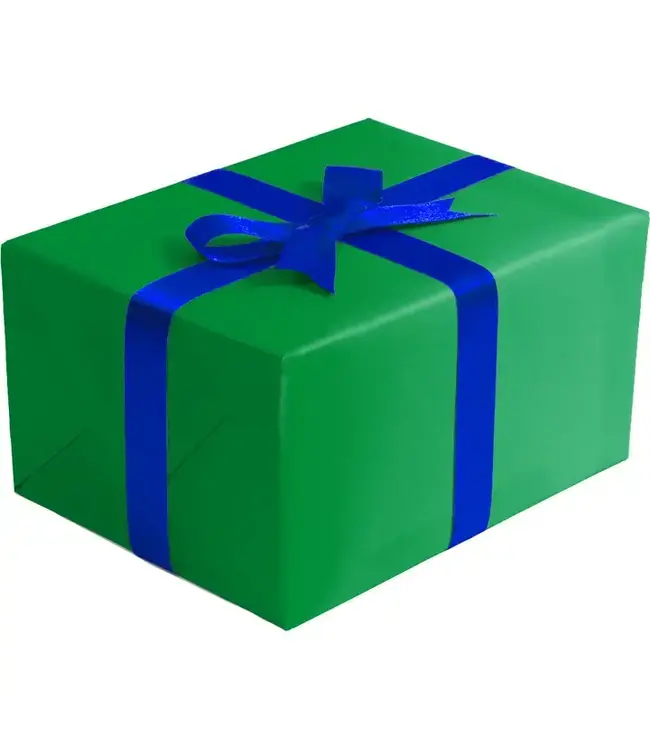 JILLSON ROBERTS Green Matte Gift Wrap - Roll