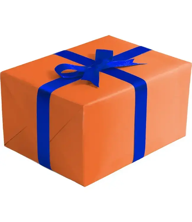 JILLSON ROBERTS Orange Matte Gift Wrap - Roll