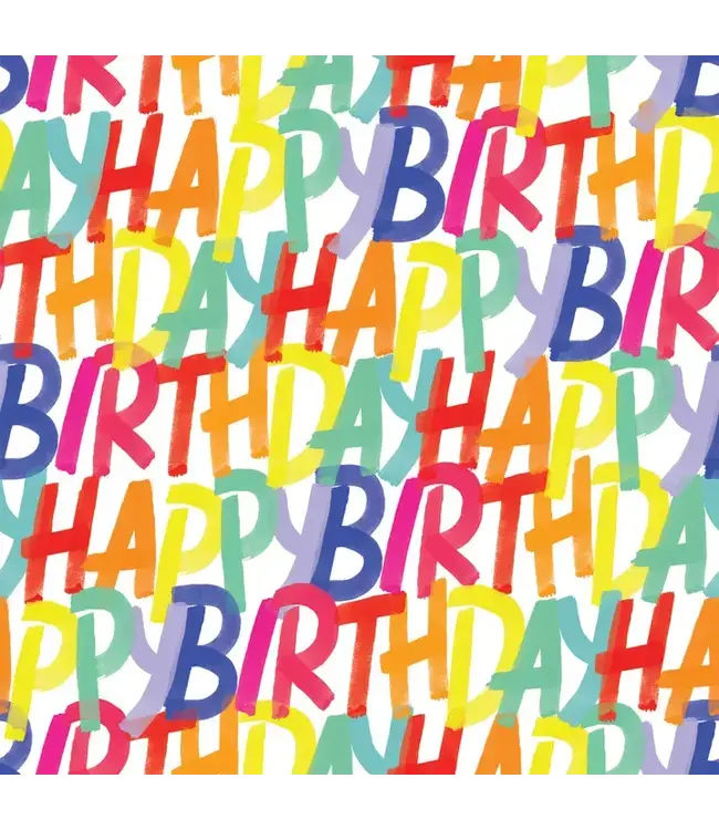 JILLSON ROBERTS Rainbow Birthday Gift Wrap - Roll