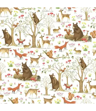 JILLSON ROBERTS Fairytale Forest Gift Wrap - Roll