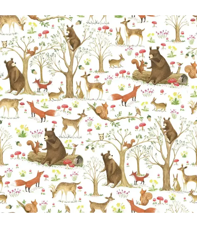 JILLSON ROBERTS Fairytale Forest Gift Wrap - Roll