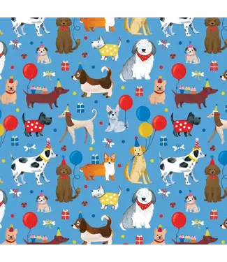 JILLSON ROBERTS Wrap - Rolls - Party Dogs