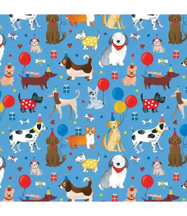 JILLSON ROBERTS Wrap - Rolls - Party Dogs