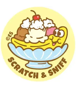 EVERYTHING SMELLS, LLC Banana Split Everythingsmells Scratch & Sniff Stickers