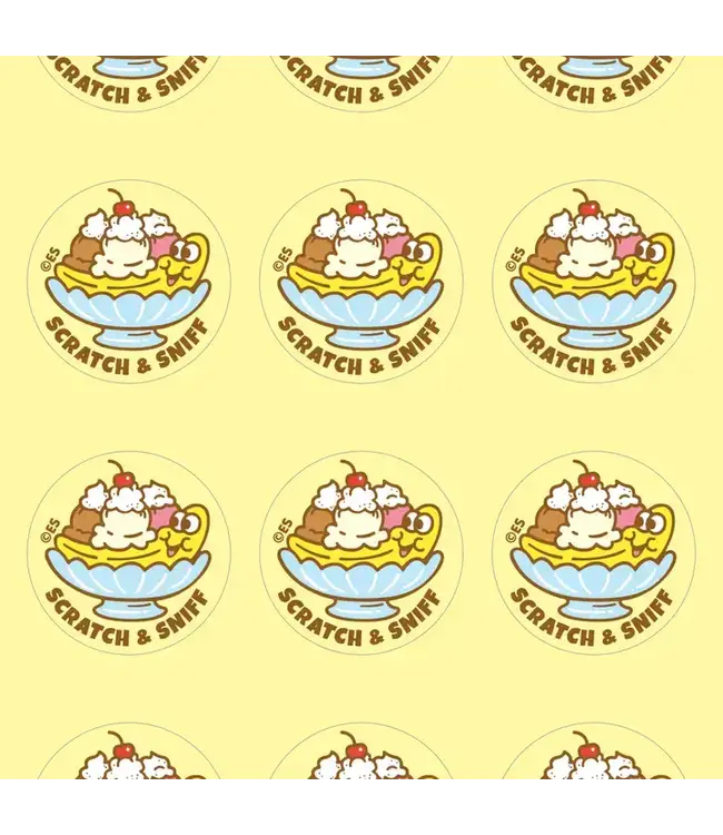 EVERYTHING SMELLS, LLC Banana Split Everythingsmells Scratch & Sniff Stickers