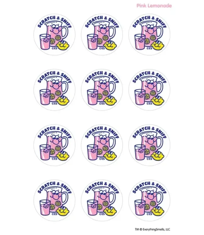 EVERYTHING SMELLS, LLC Pink Lemonade Everythingsmells Scratch & Sniff Stickers