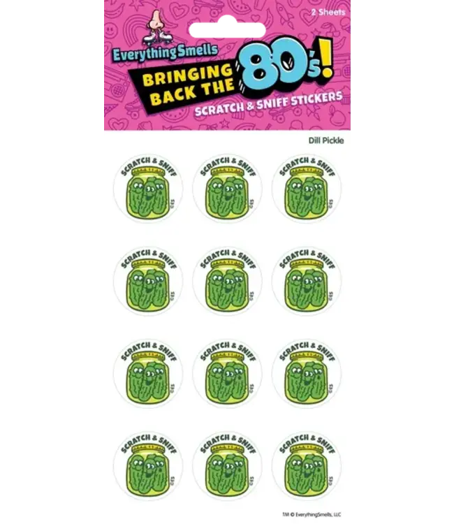 EVERYTHING SMELLS, LLC Dill Pickles Everythingsmells Scratch & Sniff Stickers