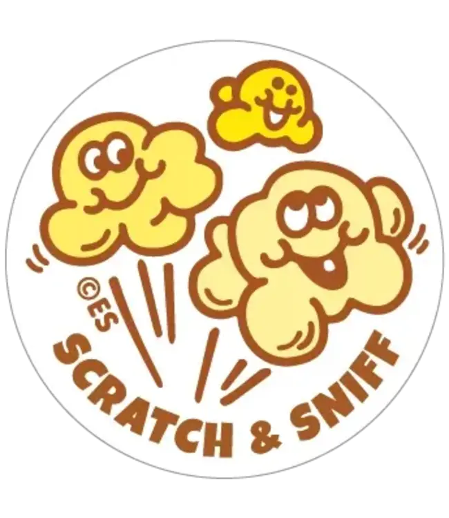 EVERYTHING SMELLS, LLC Buttered Popcorn Everythingsmells Scratch & Sniff Stickers
