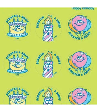 EVERYTHING SMELLS, LLC Happy Birthday Everythingsmells Scratch & Sniff Stickers
