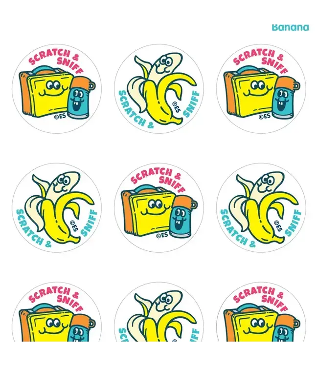 EVERYTHING SMELLS, LLC Banana & Lunch Box Everythingsmells Scratch & Sniff Stickers