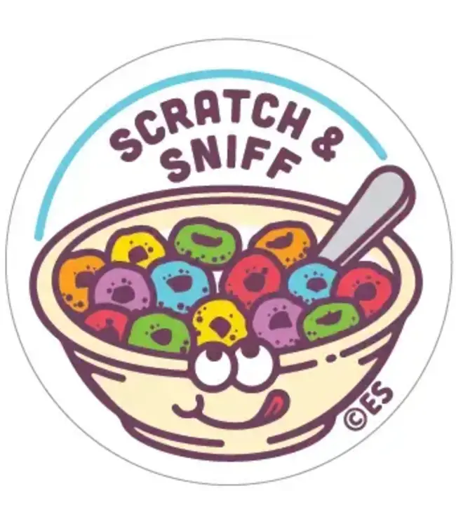 EVERYTHING SMELLS, LLC Fruity O's Cereal Everythingsmells Scratch & Sniff Stickers