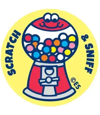 EVERYTHING SMELLS, LLC Bubble Gum Machine Everythingsmells Scratch & Sniff Stickers