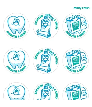 EVERYTHING SMELLS, LLC Minty Fresh Everythingsmells Scratch & Sniff Dental Stickers