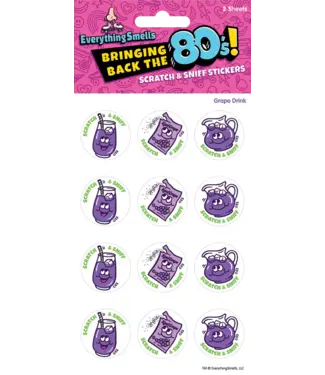 EVERYTHING SMELLS, LLC Grape Drink EverythingSmells Scratch & Sniff Stickers