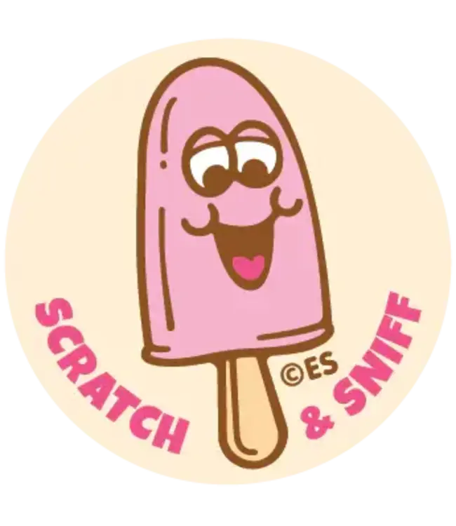 EVERYTHING SMELLS, LLC Strawberry Ice Cream EverythingSmells Scratch & Sniff Stickers