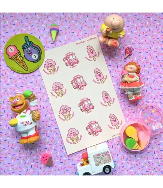 EVERYTHING SMELLS, LLC Strawberry Ice Cream EverythingSmells Scratch & Sniff Stickers