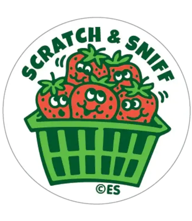 EVERYTHING SMELLS, LLC Strawberry EverythingSmells Scratch & Sniff Stickers