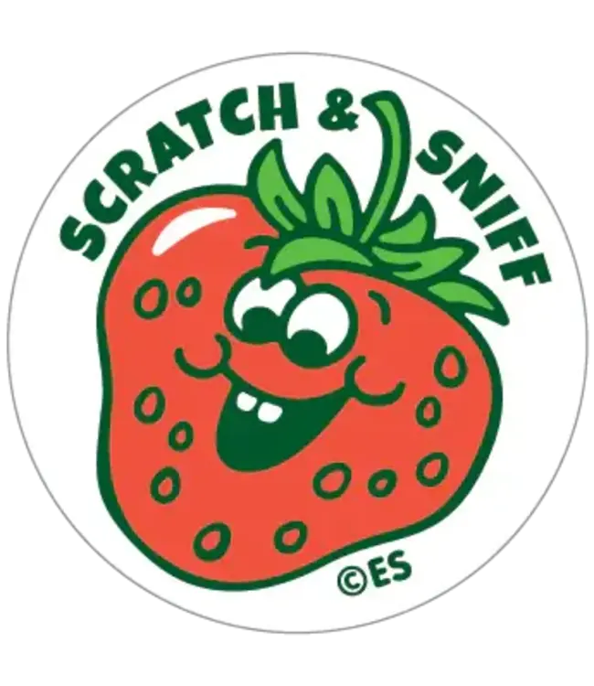 EVERYTHING SMELLS, LLC Strawberry EverythingSmells Scratch & Sniff Stickers