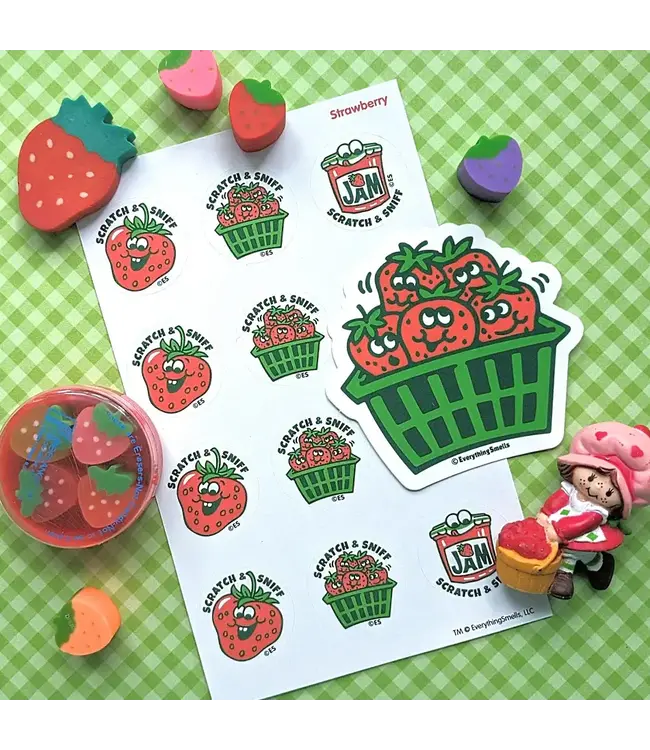 EVERYTHING SMELLS, LLC Strawberry EverythingSmells Scratch & Sniff Stickers