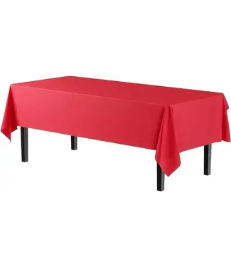 CROWN DISPLAY Red Table Cover 54in X 108in