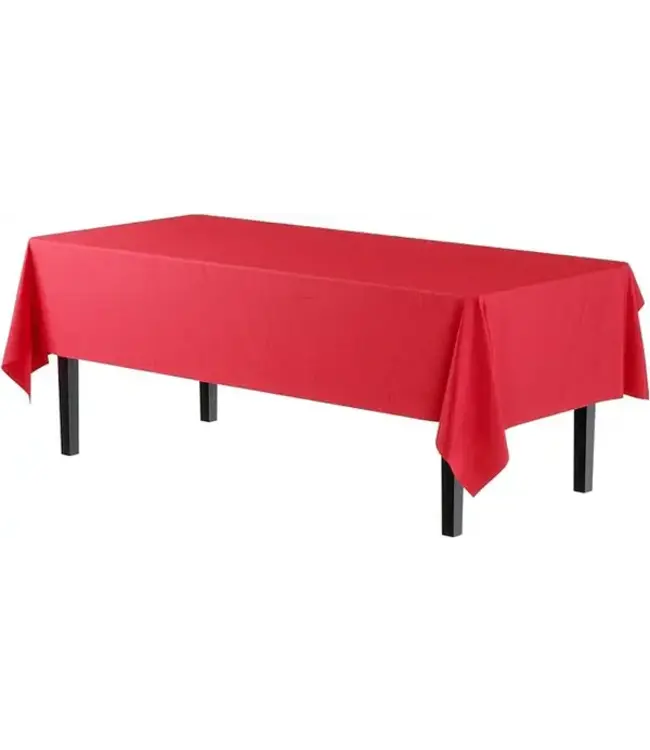 CROWN DISPLAY Red Table Cover 54in X 108in