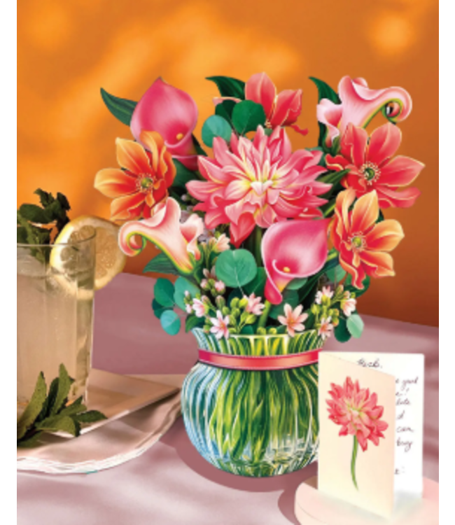 Fresh Cut Paper Dear Dahlia Pop Up Flower Bouquet