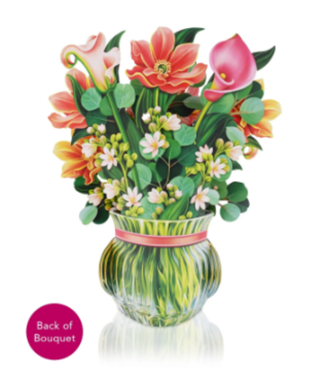 Fresh Cut Paper Dear Dahlia Pop Up Flower Bouquet