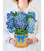 Fresh Cut Paper Nantucket Hydrangeas Pop Up Flower Bouquet