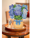 Fresh Cut Paper Nantucket Hydrangeas Pop Up Flower Bouquet