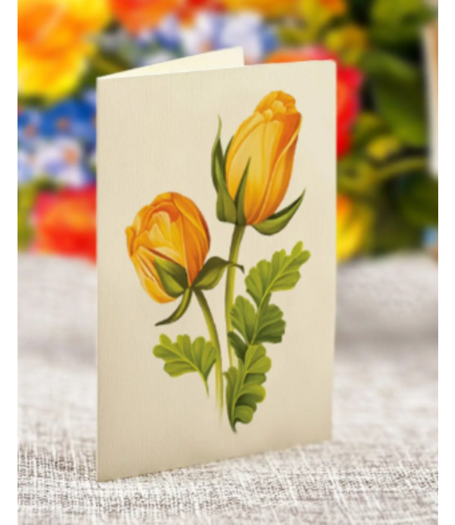 Fresh Cut Paper Sorbet Roses Pop Up Flower Bouquet