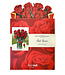 Fresh Cut Paper Red Roses Pop Up Flower Bouquet