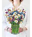 Fresh Cut Paper Field of Daisies  Pop Up Flower Bouquet