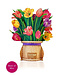 Fresh Cut Paper Mini Festive Tulips Pop-Up Card