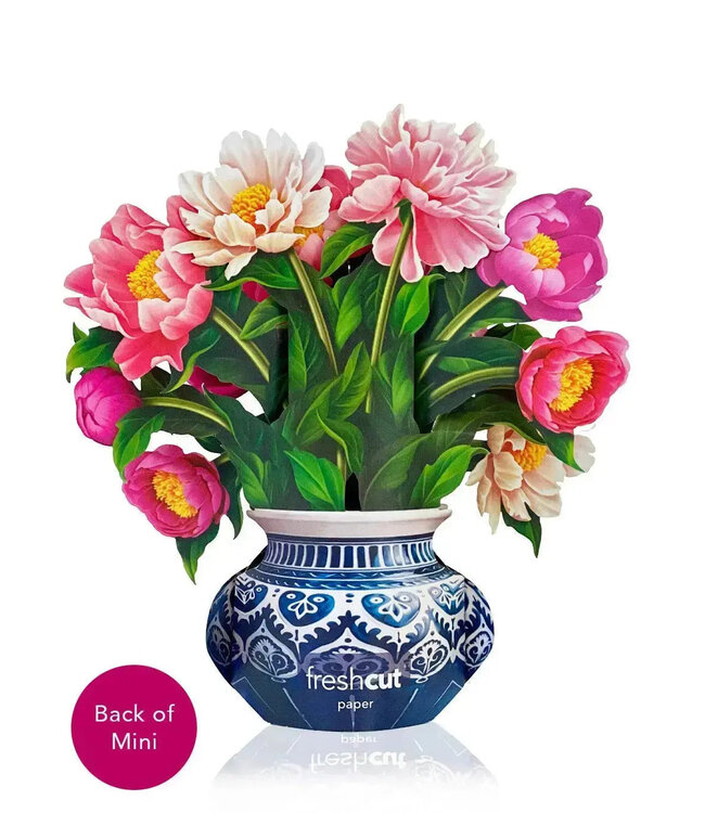 Fresh Cut Paper Mini Mother's Day Peony Paradise Pop-Up Card