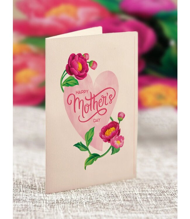 Fresh Cut Paper Mini Mother's Day Peony Paradise Pop-Up Card