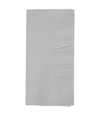 Shimmering Silver Dinner Napkins-50 Count