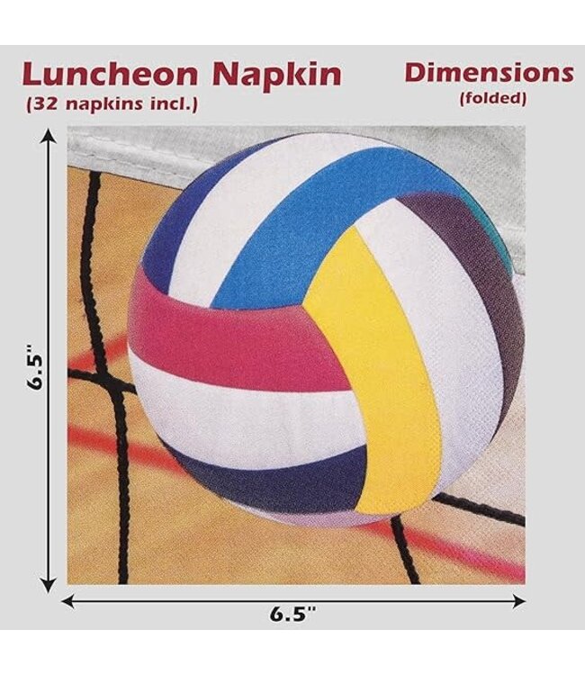 HAVERCAMP PRODUCTS Volleyball – Napkins Luncheon 16-pack