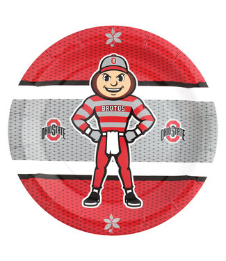 HAVERCAMP PRODUCTS Ohio State University – Plates Round 9in 8-pack