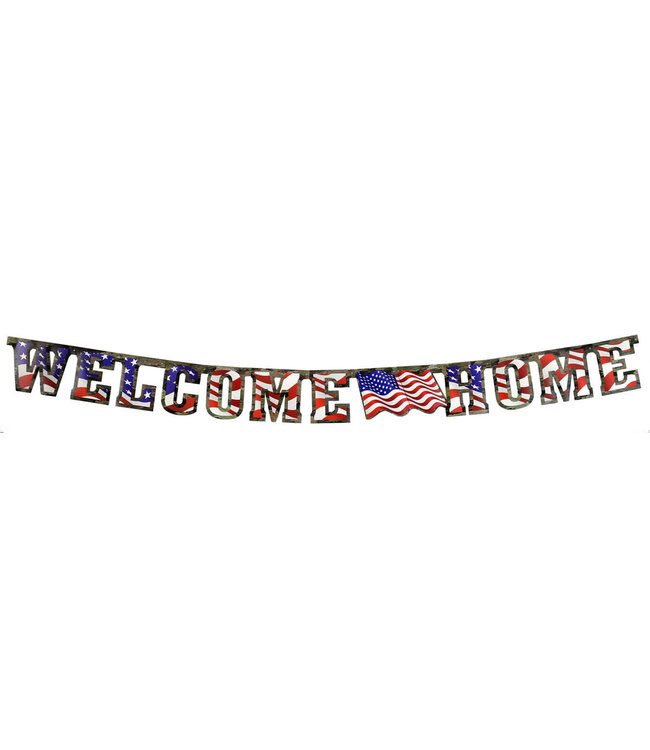 HAVERCAMP PRODUCTS American Heroes – Patriotic Banner “Welcome Home”