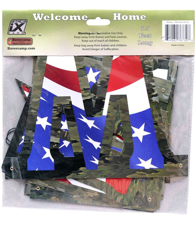 HAVERCAMP PRODUCTS American Heroes – Patriotic Banner “Welcome Home”