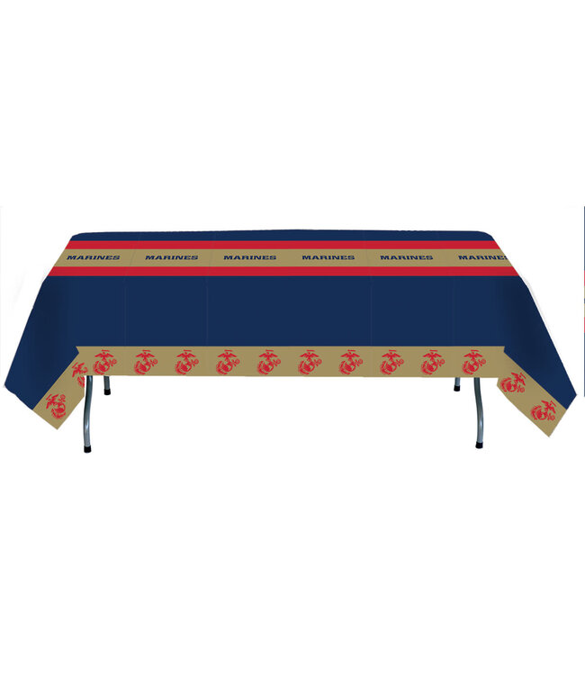 US Marines – Tablecover Lightweight Plastic 54″ x 108″