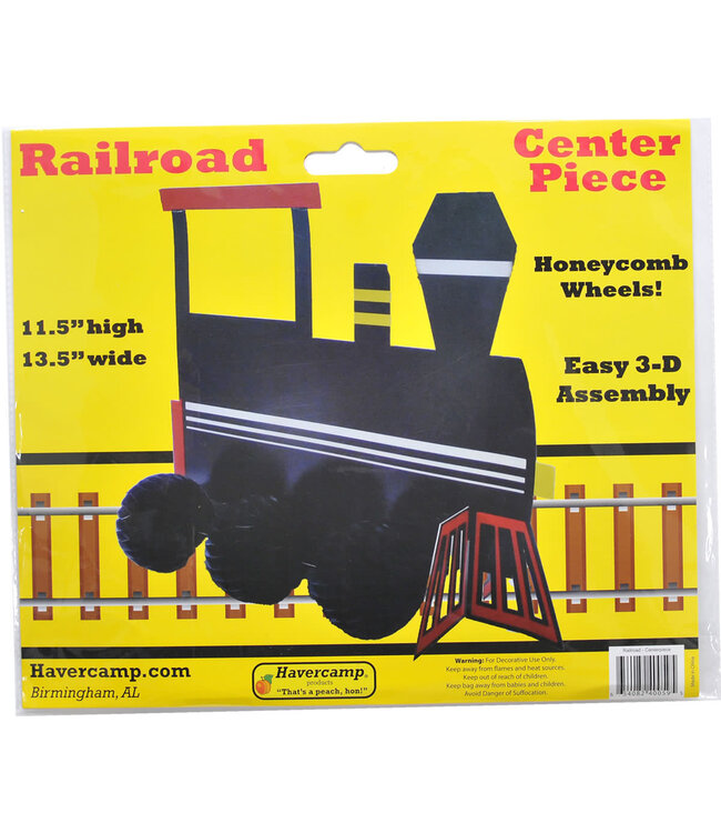 HAVERCAMP PRODUCTS Railroad – Centerpiece Locomotive shape