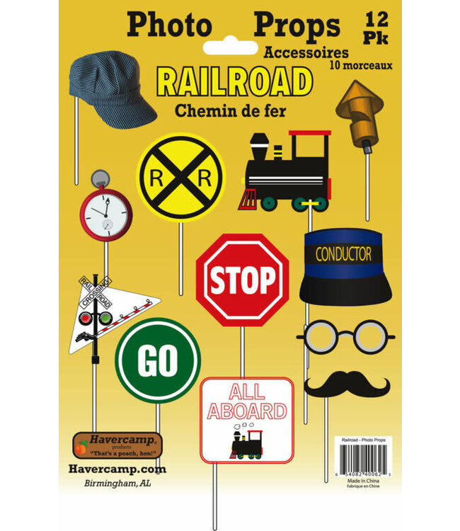 HAVERCAMP PRODUCTS Railroad – Photo Props 12-pack